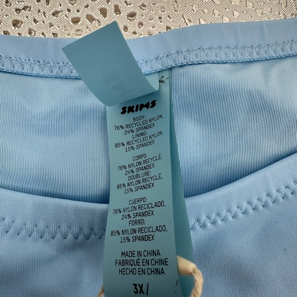 Skims Cheeky Bikini Bottom Iris Blue Size 3X New with tags